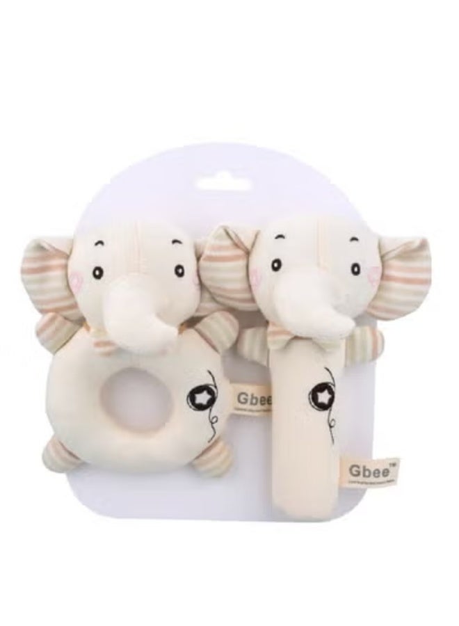 Gbee Top-Quality Material Organic Cotton Rattles Toy Set For Kids Hand Bell Infant Educational Mobiles Toys - Image 1