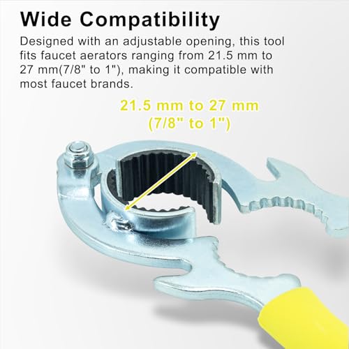 Bedalio Faucet Wrench - Aerator Removal & Replacement Tool for Kitchen & Bathroom Sinks - Image 4