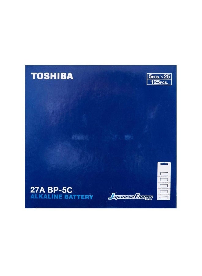 Toshiba Pack Of 5 - Alkaline Batteries 27A 12V - Image 2