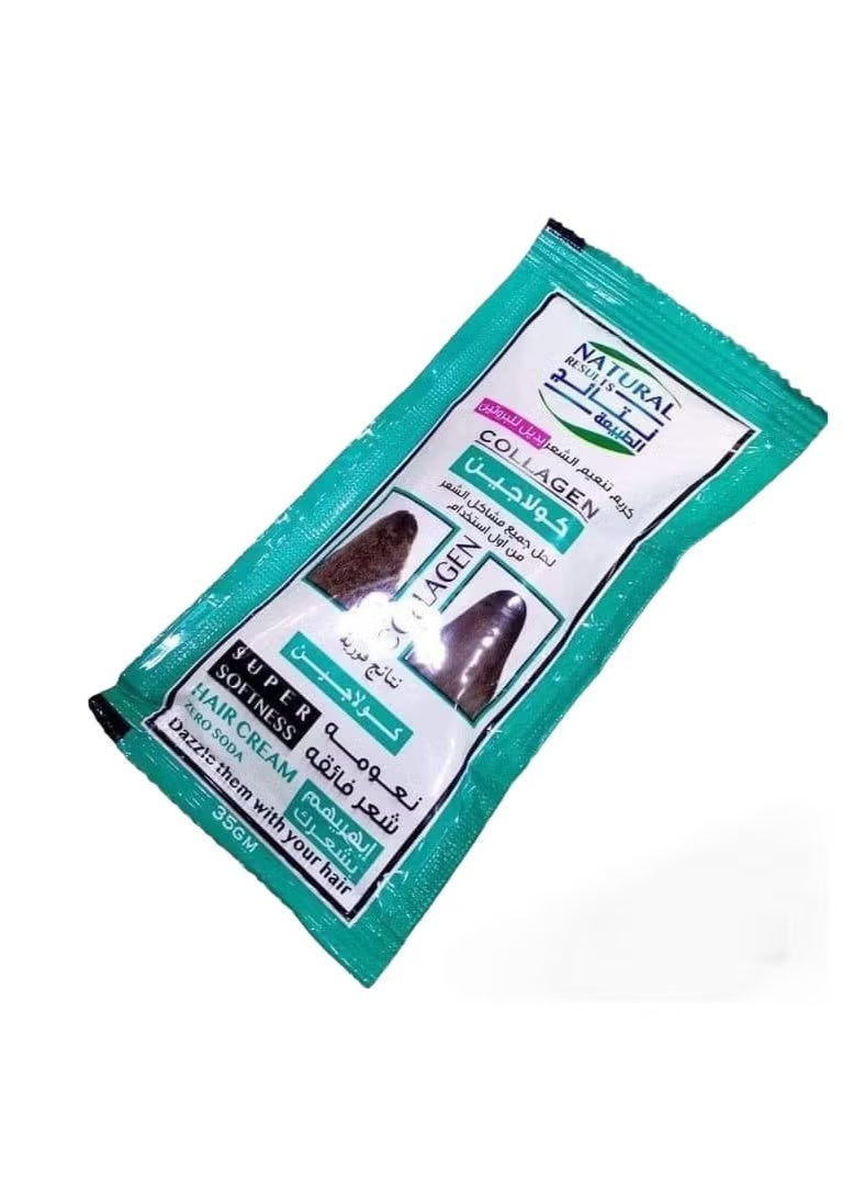 Nature's Results Protein Alternative Hair Smoothing Cream, 3 Sachets, 35g Each - Image 1