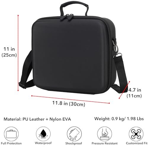 PONYRC حقيبة بوني آر سي RS 3 ميني، حقيبة تخزين مقاومة للماء لحمل السفر لجهاز DJI RS 3 ميني/مجموعة المبدعين، ملحقات مثبت خفيف الوزن ثلاثي المحاور - Image 5