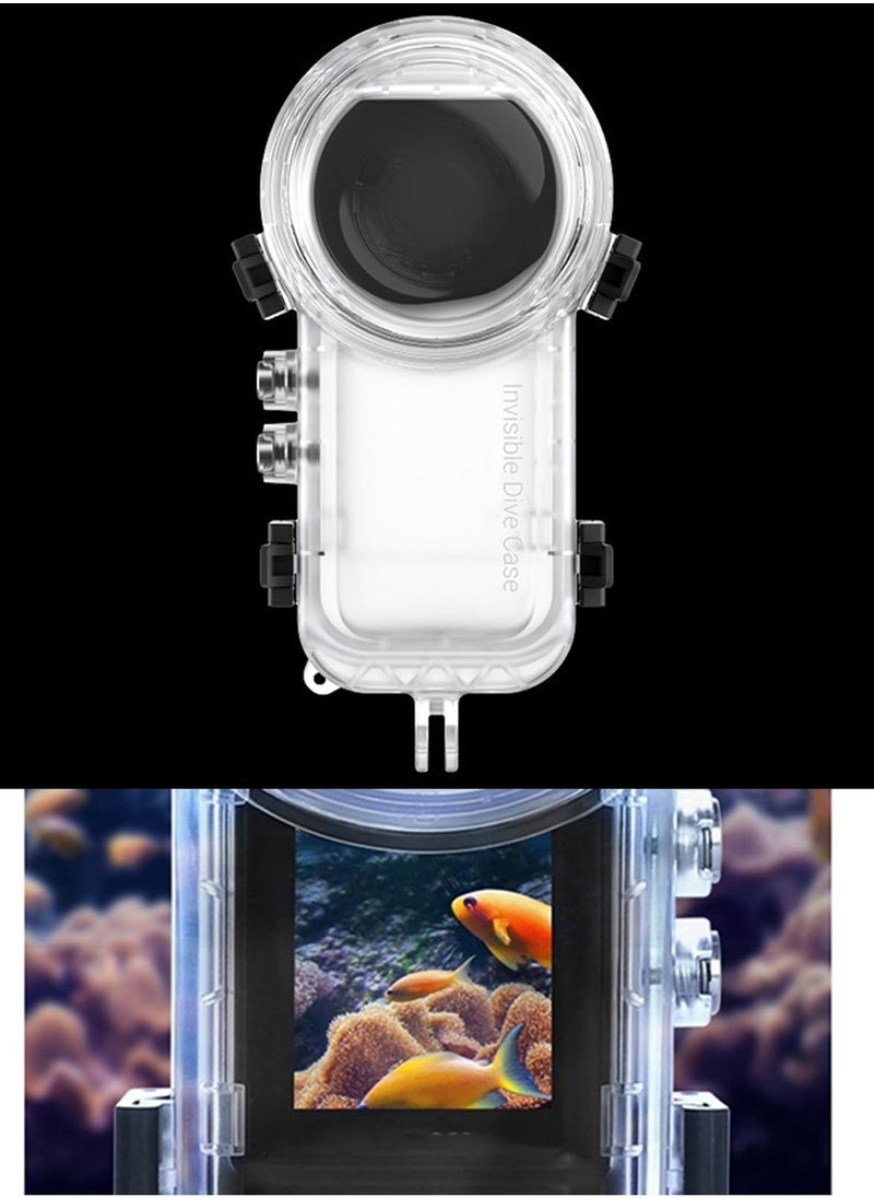 Generic - Dive Case For Insta360 X4 Waterproof Housing Cover for Insta360 X4 Invisible Diving Case Underwater 50M Dive Shell Accessories - Image 1