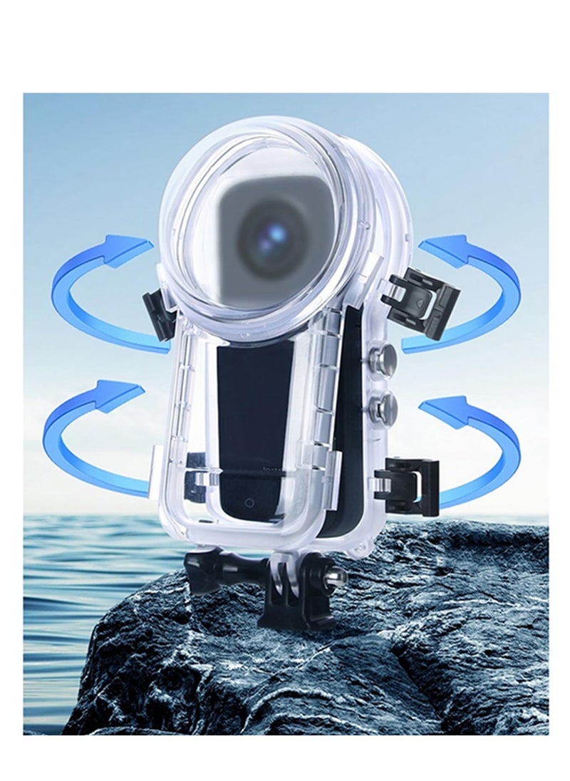 Generic - Dive Case For Insta360 X4 Waterproof Housing Cover for Insta360 X4 Invisible Diving Case Underwater 50M Dive Shell Accessories - Image 1