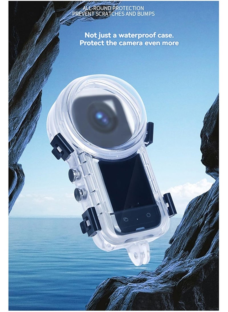 Generic - Dive Case For Insta360 X4 Waterproof Housing Cover for Insta360 X4 Invisible Diving Case Underwater 50M Dive Shell Accessories - Image 1