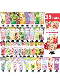 38 Pack Bulk Hand Cream Gifts for MomMothers Day GiftsEaster Basket Stuffers for Teen GirlsTeacher Appreciation Gifts Nurse GiftsNatural Plant Fragrance Travel Hand Lotion For Dry Cracked Hands