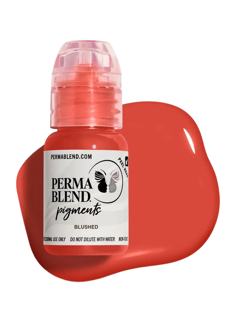 صبغة شفاه وردية 15 مل عضوية، نباتية، حبر ميكروبلادينغ عالي الاحتفاظ لتلوين الشفاه والمكياج الدائم