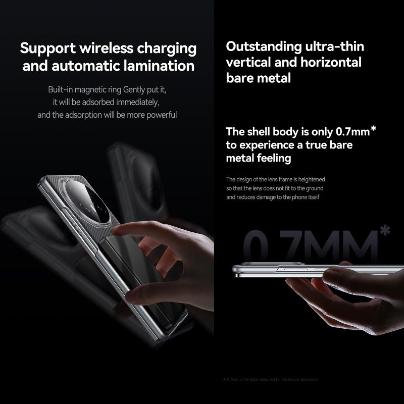 سولادا جراب هاتف For Honor Magic V5 600D Kevlar Texture Pc مقاوم للصدمات (أرجواني) - Image 4