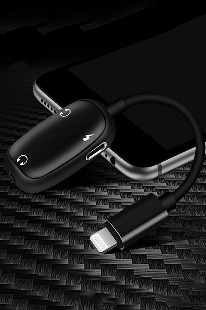 2 in1 lightning to 3.5mm headphone jack audio converter adapter ,Digital chip suitable for iPhone Audio conversion while charging - Image 2