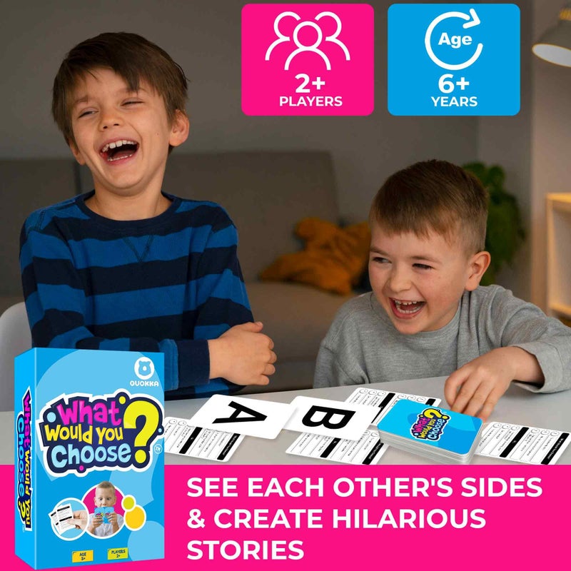QUOKKA Board Game for 8-12 Year Olds - Original Edition - Family Card Game for Kids Ages 5-8 - What Would You Choose | Do Kids Rather? | Pick Your Answer | Get to Know You - Fun Game Night for Kids - Image 4