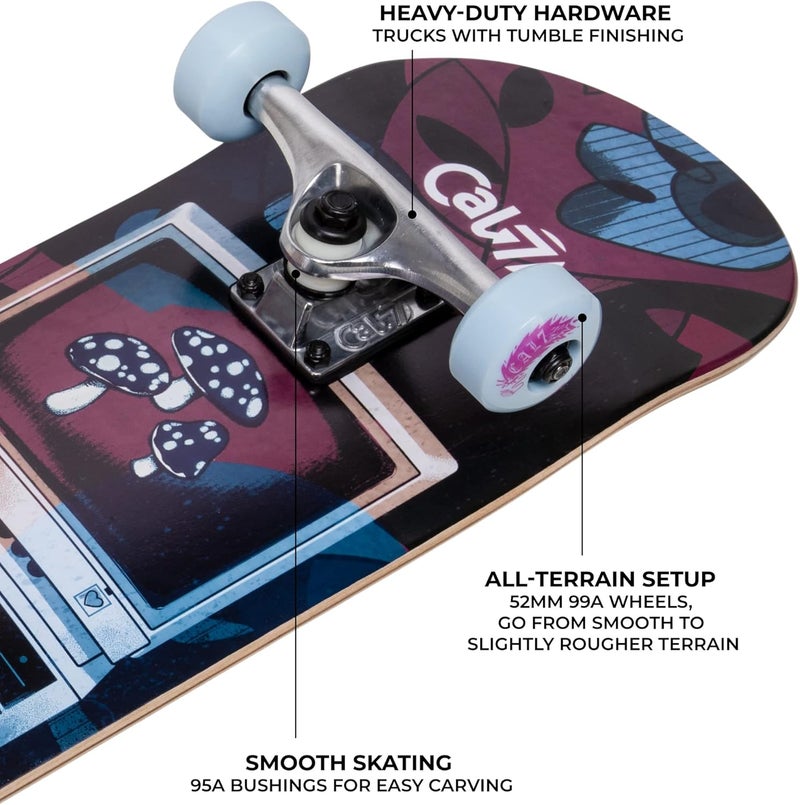 Cal 7 Complete Standard Skateboard 7.5-8-Inch Deck - Image 4