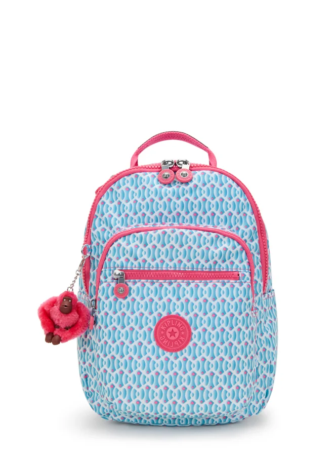 كيبلينغ Small Backpack (With Laptop Protection) Female Dreamy Geo C Seoul S