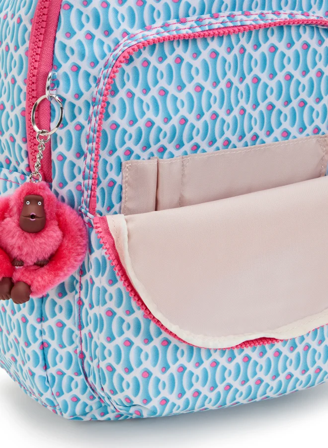 كيبلينغ Small Backpack (With Laptop Protection) Female Dreamy Geo C Seoul S