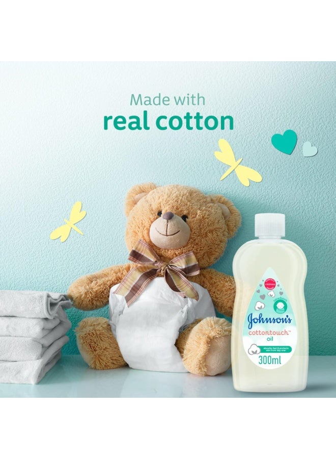 Johnson's Baby Johnson'S Newborn Baby Moisturising Oil Cottontouch, 300ml - Image 2