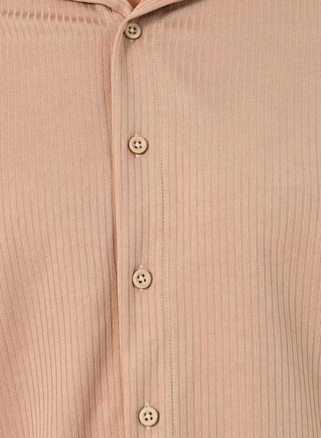 Styli Textured Relaxed Fit Short Sleeve Shirt