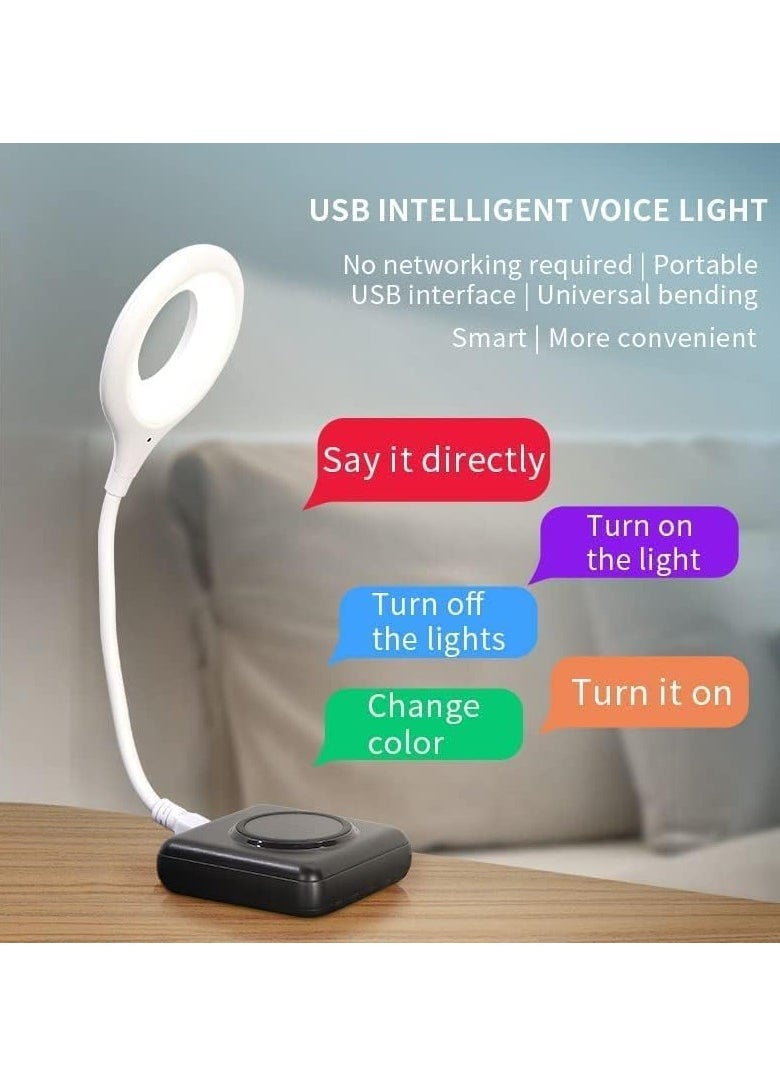 ماركة غير محددة مصباح USB مع 3 الوان اضاءة LED قابلة للتعتيم | قابل للتعديل 360 درجة | تحكم في السطوع الاضواء ة الكتب والعمل المكتبي ومصباح ليلي | أبيض  - Image 4