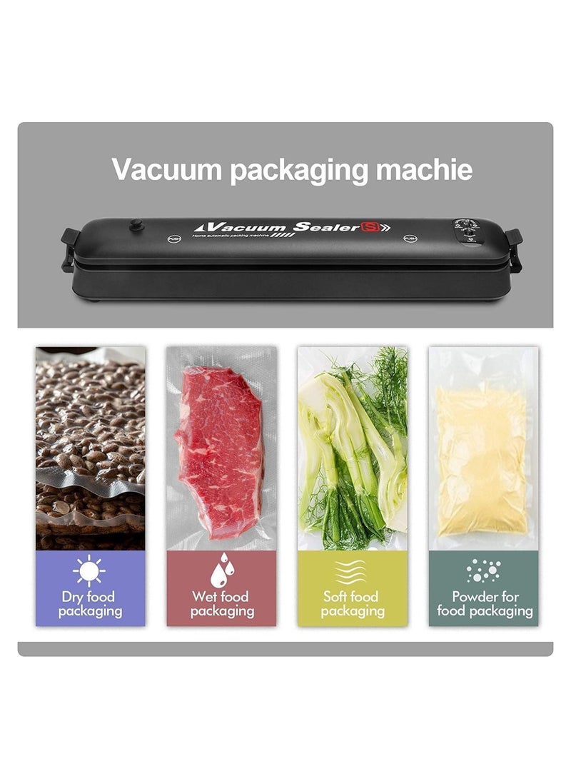 ELTRAZONE Single touch Portable Food Saver Vacuum Sealer Machine with 2 Functions for Fruits Nuts Meat Sweets Vegetables with Pieces Sealed Bags - Image 2