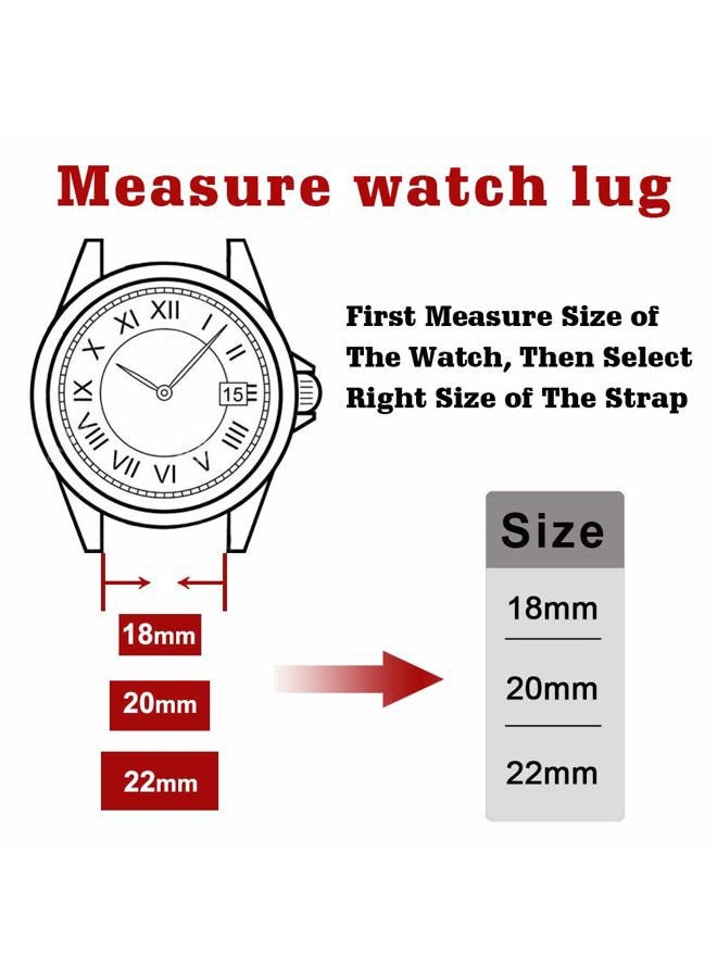 Ritche Christmas Gift Quick Release Leather Watch Bands Genuine Leather Watch Strap for Samsung Galaxy Watch 6 Band Classic 43mm 47mm 40mm 44mm 18mm, 20mm or 22mm for Men and Women, White Elephant - Image 2