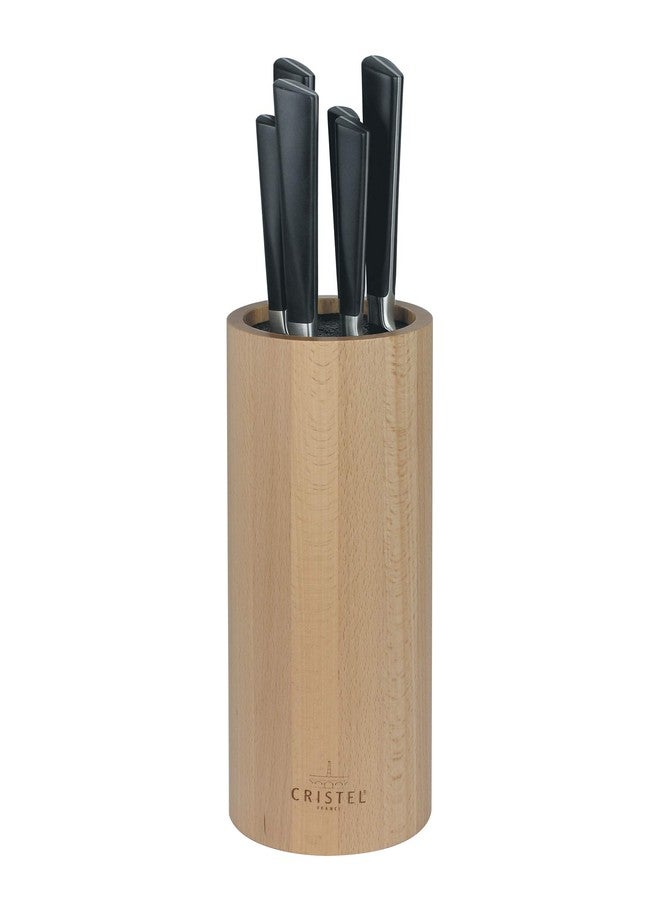CRISTEL® Wood Knives Block Until 7 Knives - Image 2
