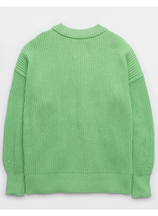 Aerie Crew Neck Knitted Sweater