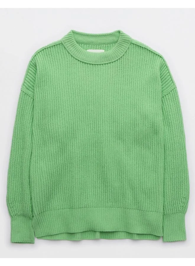 Aerie Crew Neck Knitted Sweater