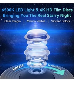 إم مياويان جهاز عرض Planetarium Galaxy 12 في 1، جهاز عرض فضاء يدور 360 درجة مع نظام شمسي، مناسب لإضاءة ليلية على شكل نجمة لسقف غرفة النوم للأطفال البالغين، المسرح المنزلي  - Image 3