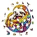 AEEKDOOK Wooden Puzzles for Adults ParentChild Sloth Wood Puzzles Adult Unique Animal Shape Wooden Jigsaw Puzzles for Adults Birthday Gifts for Puzzle Lovers Family 114 107in - Image 4