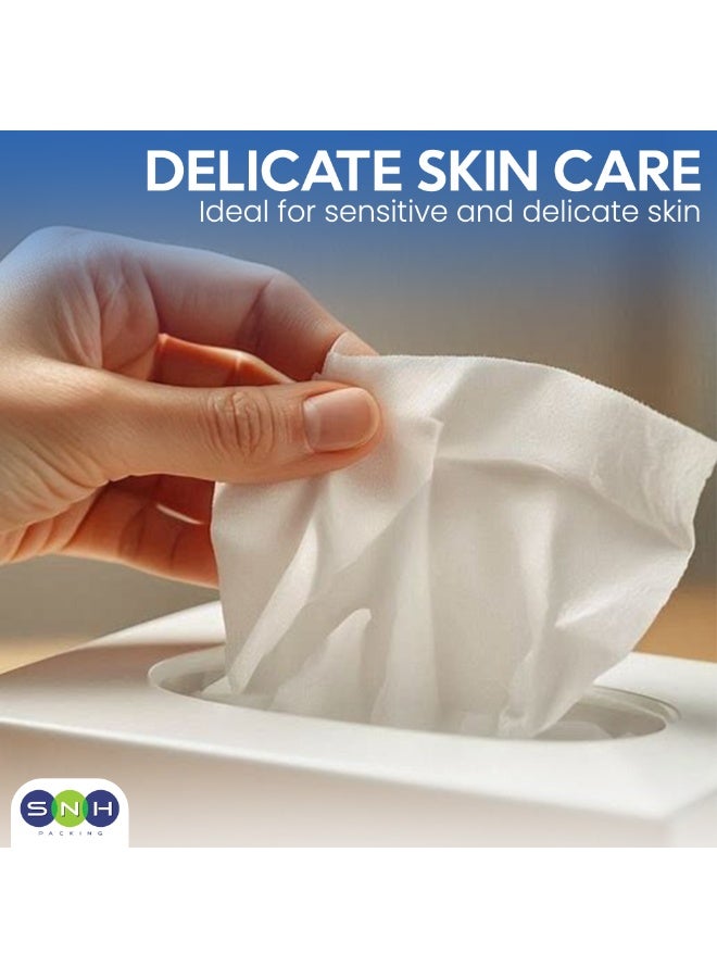 SNH Packing Cubic Box Facial Tissue Pack of 48, 2 Ply x 100 Tissues Each Cube Box White - Image 3