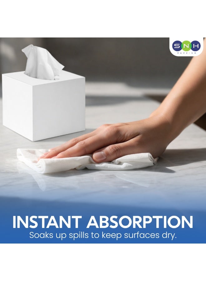 SNH Packing Cubic Box Facial Tissue Pack of 48, 2 Ply x 100 Tissues Each Cube Box White - Image 4