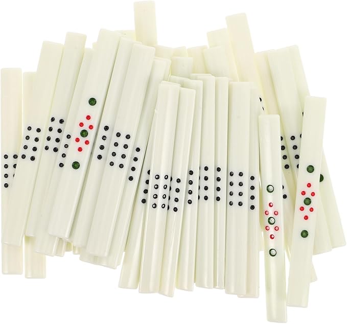 Black 44 Pcs Portable Mahjong Betting Accessories Game Organization Tools For Gatherings - Image 1