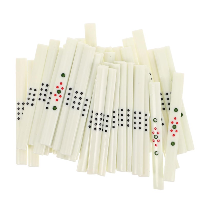 Black 44 Pcs Portable Mahjong Betting Accessories Game Organization Tools For Gatherings - Image 2