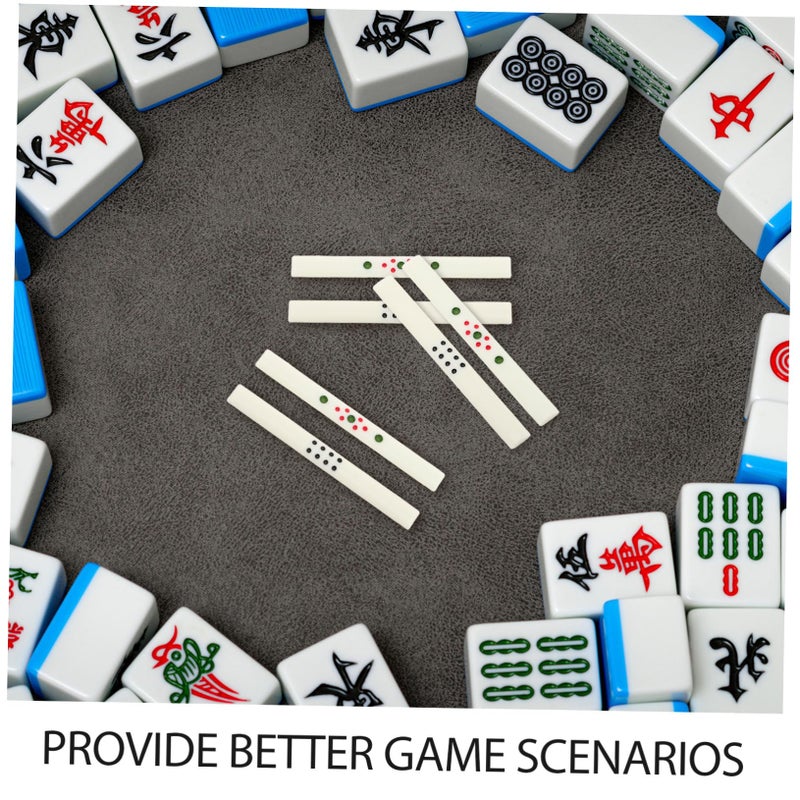 Black 44 Pcs Portable Mahjong Betting Accessories Game Organization Tools For Gatherings - Image 4