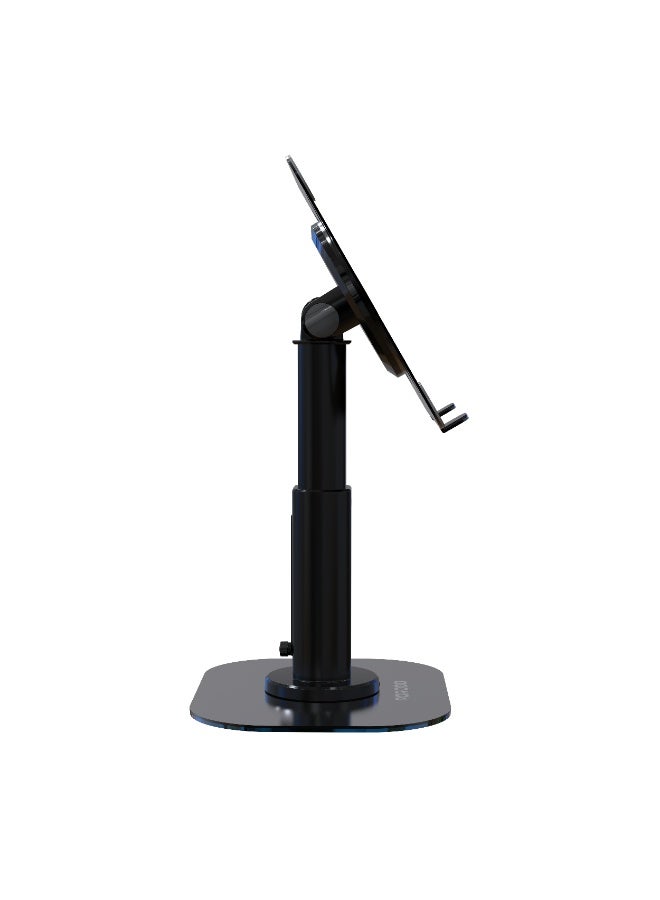 porodo Multi Angle Dock laptop & Tablet Stand with Adjustable Telescopic Rod & Anti Slip Base / 11 to 17.3 inch Device Compatibility / 1.9Kg Weight Support / 43cm Adjustable Height - Black - Image 3