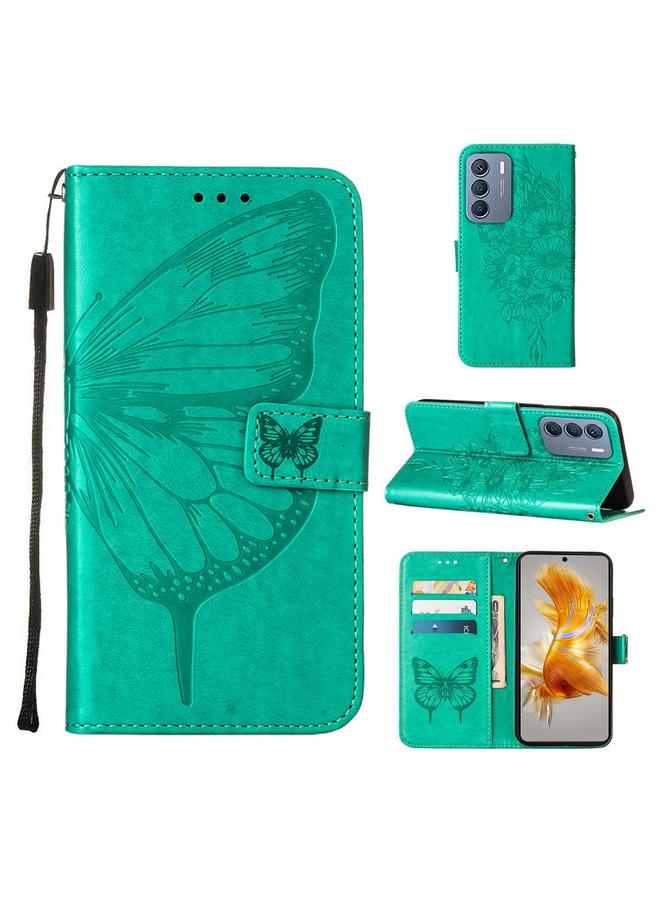 زبون جراب لهاتف Infinix Zero 5G 2023 / T781 جراب هاتف جلدي منقوش بنقشة الفراشة - Image 1