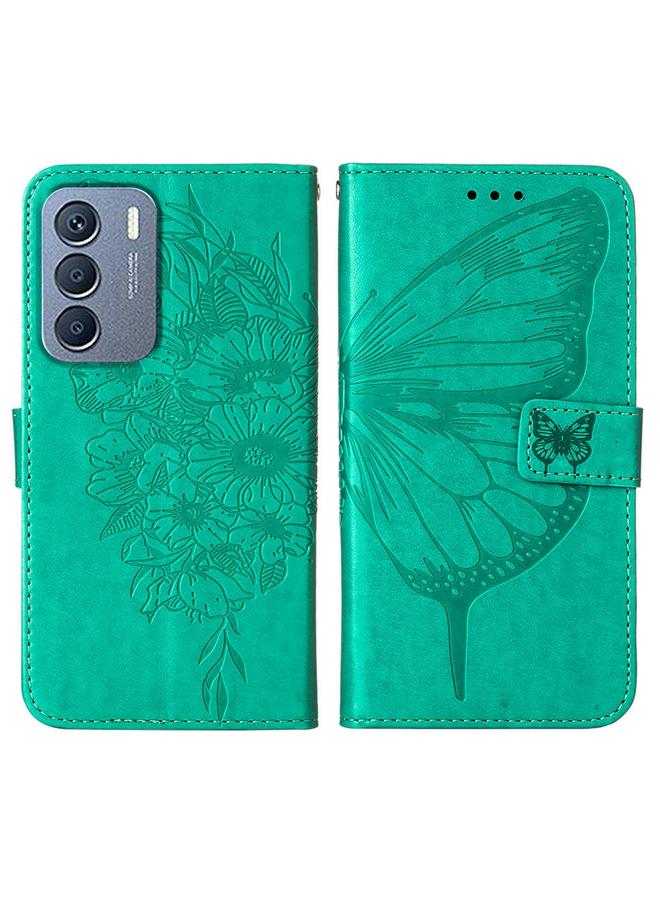 زبون جراب لهاتف Infinix Zero 5G 2023 / T781 جراب هاتف جلدي منقوش بنقشة الفراشة - Image 2