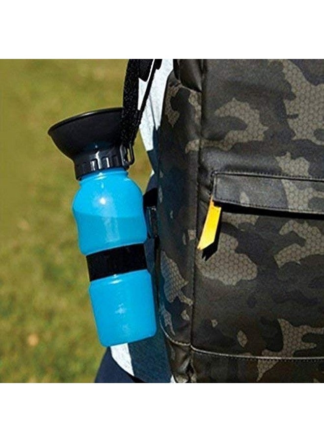 وعاء مياه للكلاب، زجاجات مياه محمولة مقاومة للتسرب سعة 18 أونصة للكلاب للمشي، والجراء في الهواء الطلق، وزجاجة مياه للسفر للحيوانات الأليفة/الكلاب/القطط - Image 5