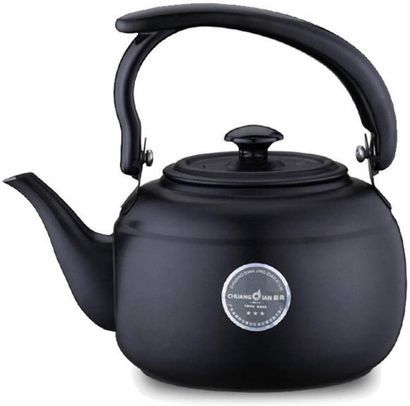 klarako Tea Kettle Stainless Steel Teapot Metal Teakettle for Stovetop Induction Stove Top Heat Water Tea Pot, for Home Kitchen Hotel Restaurant Cafe - Black, as described - Image 2