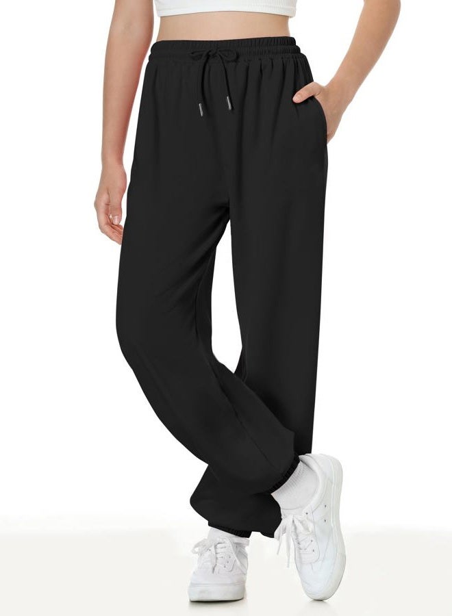 EXARUS 3 Pack Girls Sweatpants Joggers Teen Sweat Pants Cute Baggy Tween Trendy Clothes Preppy with Pockets, Set 16, 10 Years - Image 3