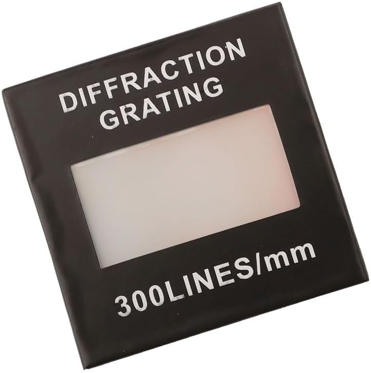 ورقة محزوز الحيود الإرسال الهولوغرافي 300 خط 50X50 مم لمقياس الطيف الضوئي تجارب التدريس البصري - Image 5