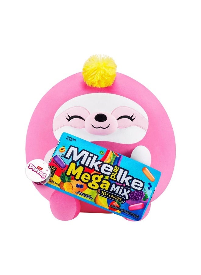 ZURU Snackles Sloth Holding Mike & Ike Mega Mix Plush Toy (35 cm) - Image 2