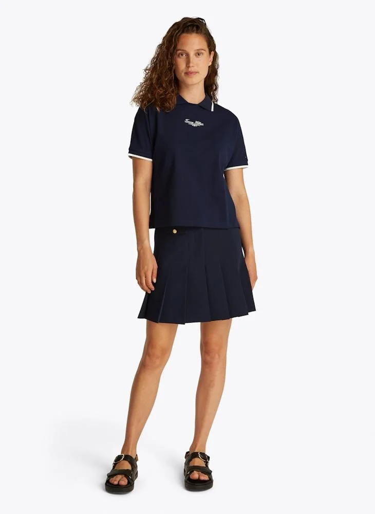تومي هيلفيغر Logo Crew Neck T-Shirt