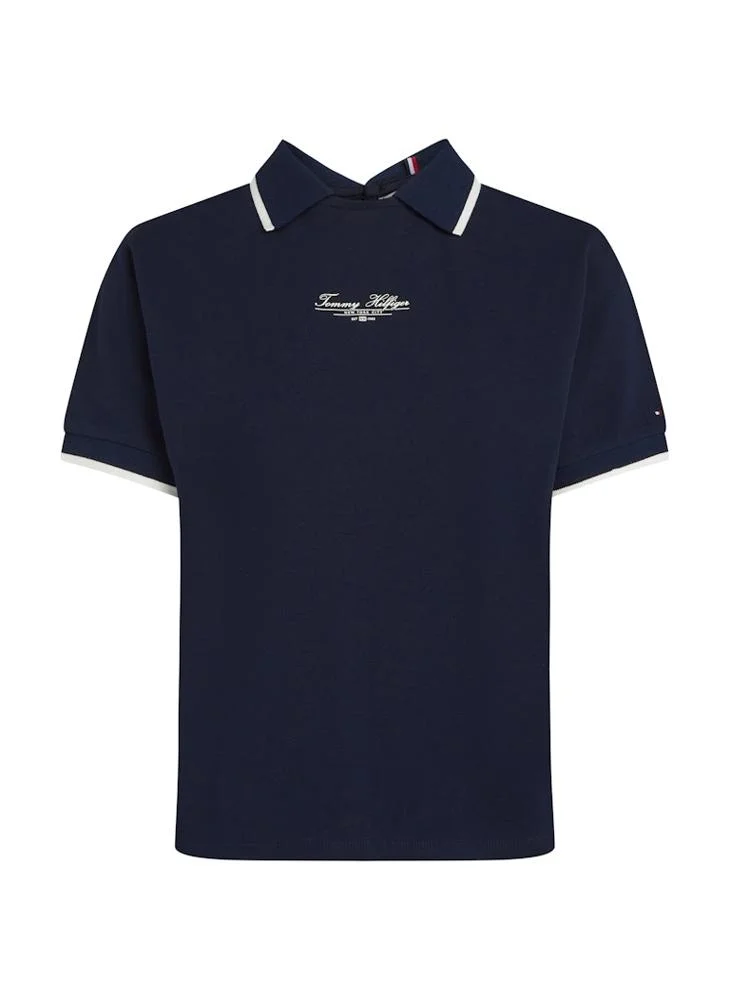 تومي هيلفيغر Logo Crew Neck T-Shirt