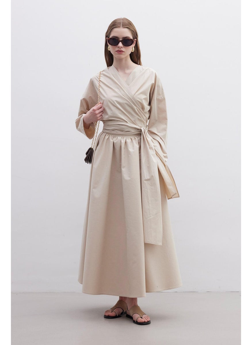 Manuka Flounced Premium Skirt Camel  - Image 1