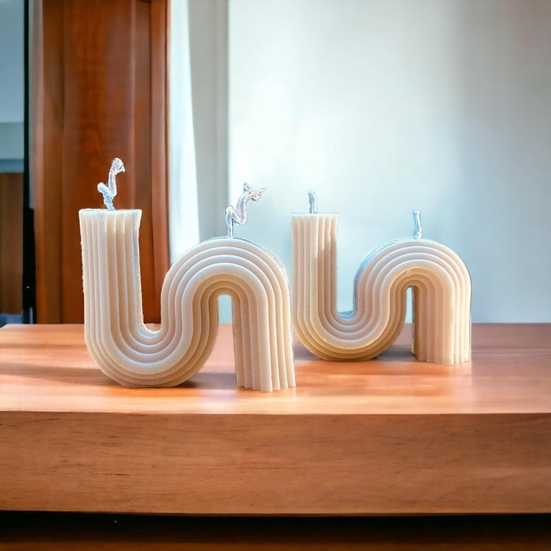 Sorcish Modern S Shape Candle - Image 1