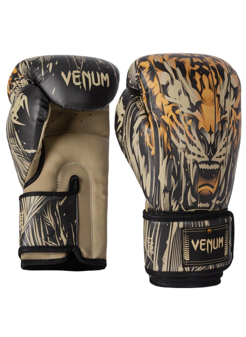 VENUM - Tiger Boxing Gloves Black/Neo Orange - Image 1
