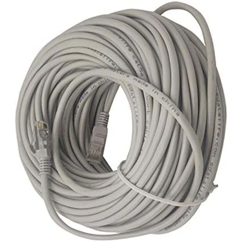 30M Cat6 Ethernet Patch Cable - Red, 8P8C, Male-to-Male, Indoor, Compatible with Computers, Laptops, Game Consoles, Wireless Printers, Tablets - Image 3