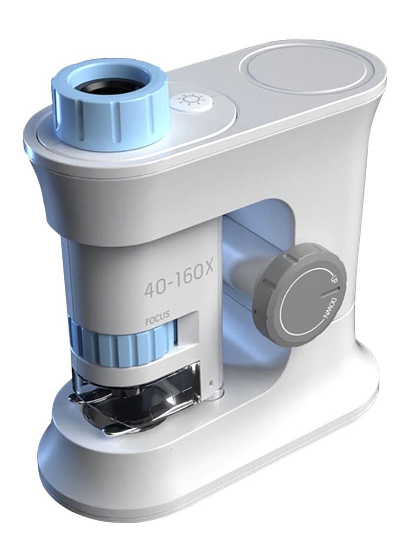 Little Story Scientific Portable Optical Microscope Toy 40-160 X Zoom, Stem Series  - Image 1