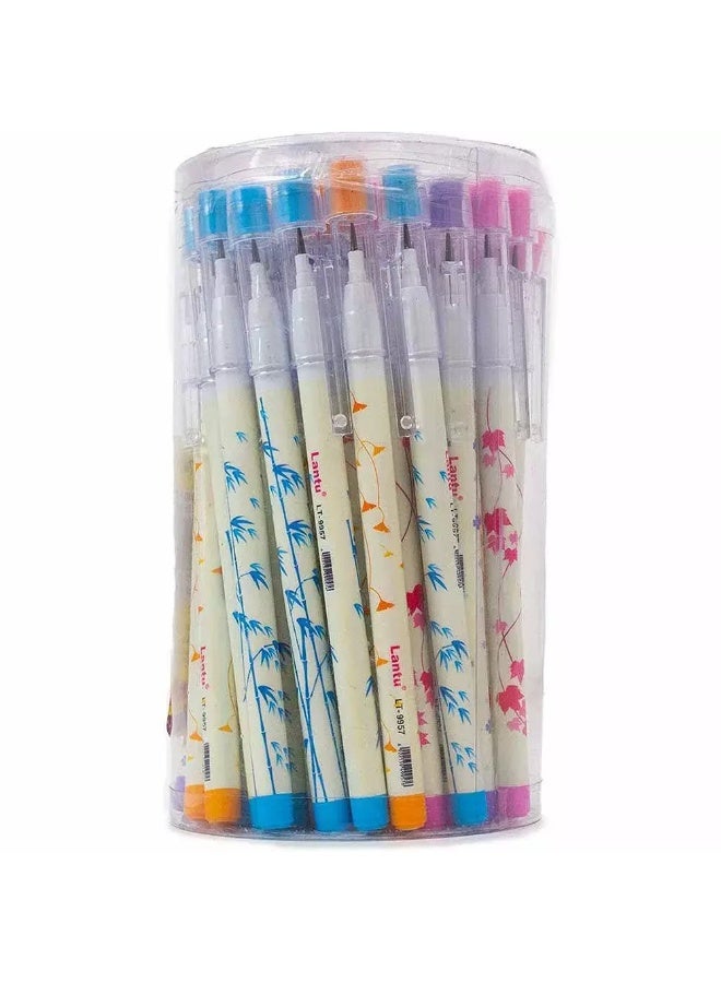 Non Sharpening Multi Point Pencil Set with Tipped Eraser, 40pcs Box - Image 2