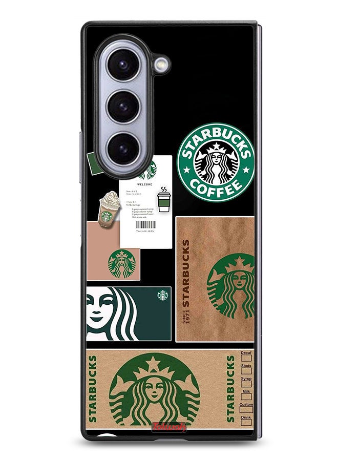 Tolwak غطاء واقي لجهاز سامسونج جالكسي زد فولد 6 مع ملصق ستاربكس - Image 1