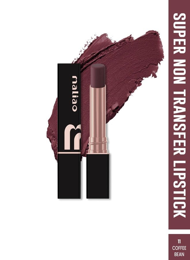 Maliao Super Non-Transfer Lipstick - Long-Lasting Matte Finish | Smudge - Proof Formula | Coffee bean, 3.8g - Image 3