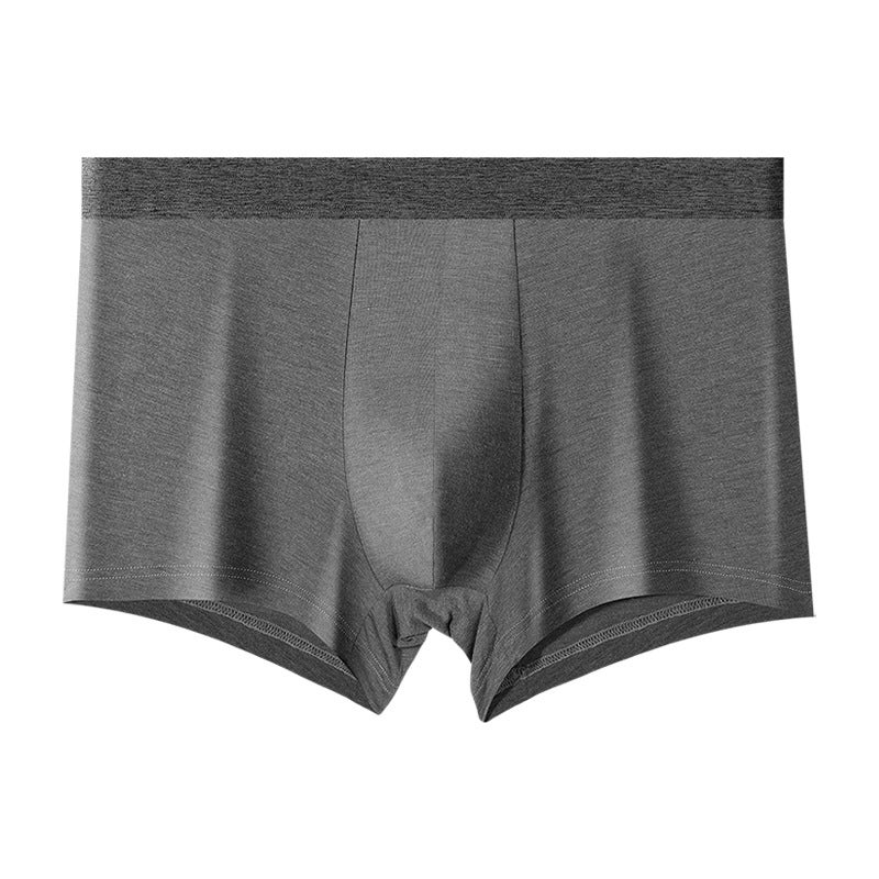 Men'S Cashmere Underwear 80 Count Natural Cashmere Fabric Antibacterial Breathable Mid-Waist Boxer Briefs Men'S Boxer Shorts - Image 1